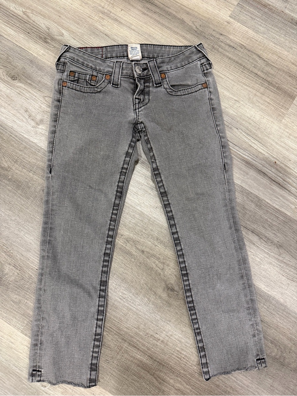 True religion Kate gray capris womens 25”